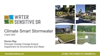 Video 2 - Climate-smart stormwater | Darren Ray, Principal Climate Change Analyst, DEW