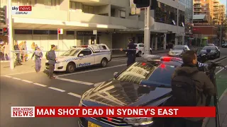 A man has been shot dead in Bondi Junction on Tuesday morning