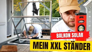 Balkon Solarmodul Halterung selber bauen | Die Baumarktlösung