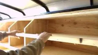 CONSTRUCTION TRAILER SHELVES LAYOUT