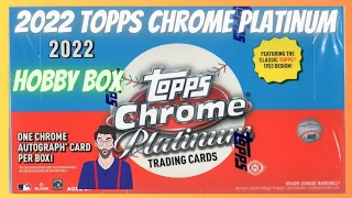 New Release! 2022 Topps Chrome Platinum Anniversary Hobby Box * Tons of Color &  1 Auto Per Box *