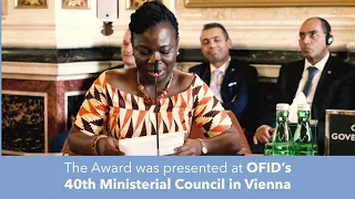 OFID Awards Annual US$100,000 Prize for Development to Vida Duti @IRCWASH