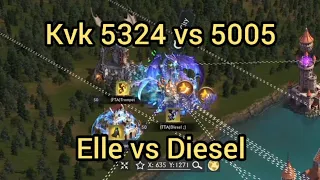 King of Avalon KVK Kingdom 5324 vs 5005 | ELLE Team vs Diesel Team