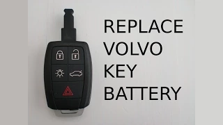 How to change remote key fob battery in Volvo S40 V50 V70 C30 C70