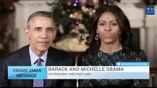 President and Mrs. Obama deliver Christmas message from White House