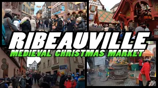 RIBEAUVILLE - Medieval Christmas Market - Alsace - France (4k)