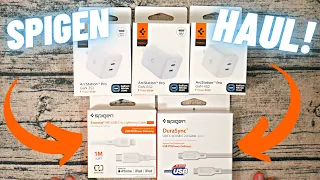 HUGE Spigen Review! GaN Chargers + Lightning Cable + USB-C Cable Review! 🔋