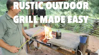 RUSTIC OUTDOOR GRILL MADE SIMPLE. THE CANVAS WALL TENT CHRONICLES