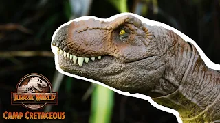 Jurassic World | T-REX Ambush!! | Backyard Battles | @MattelAction