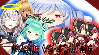 「HOLOLIVE」 3rd Generation (Rushia) vs 4 Marine [EngSubs]