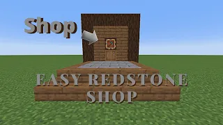 Easy Redstone Shop | Java 1.17+