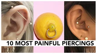 Top 10 Most Painful Piercings!!