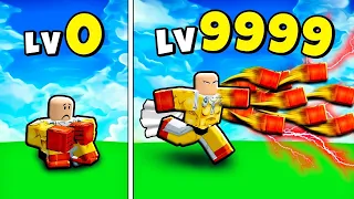 VIREI O SAITAMA E CONSEGUI FORÇA E SOCOS INFINITOS NO ROBLOX (One Punch Fighters Clicker Simulator)