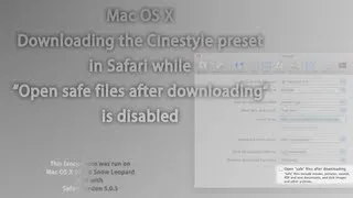 Mac OS X - Downloading and extracting a .ZIP file via Safari