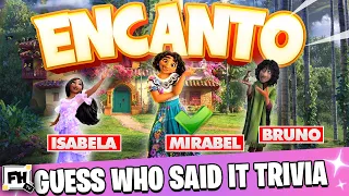 Guess Who Said It... | Disney Encanto Trivia Brain Break