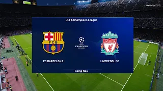 PES 2021 - Barcelona vs Liverpool - UEFA Champions League UCL - Messi vs Salah - Gameplay PC