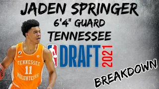 Jaden Springer Scouting Report | 2021 NBA Draft Breakdowns