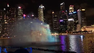 Сингапур. Лазерное шоу 2017