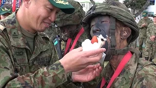 自衛隊の３カ月のレンジャー養成訓練終わる　福島