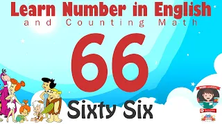 Learn Number Sixty Six 66 in English & Counting Math