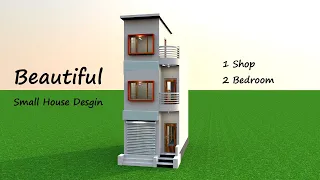 Small House Plan 12 by 25  with shop, 12 by 25 Ghar ka naksha with shop