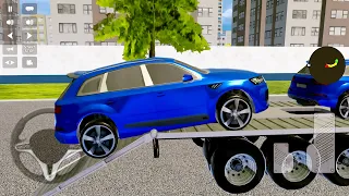 Truck Driving Simulator: Unloaded SUV from the Car Transporter - Android gameplay