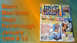A look through Mean Machines Sega magazine (Jan '94)