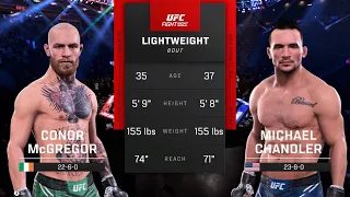 Conor McGregor vs Michael Chandler FULL FIGHT | UFC 5 AI Simulation