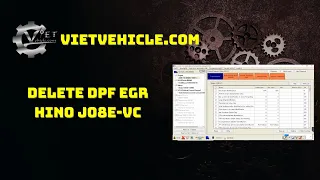 Delete DPF EGR Hino J08E-VC 2011