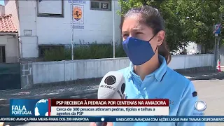 PSP recebida à pedrada na Amadora