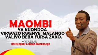 MWL, CHRISTOPHER MWAKASEGE: MAOMBI YA KUONDOA VIKWAZO KWENYE MALANGO YALIYO BEBA FURSA ZAKO.