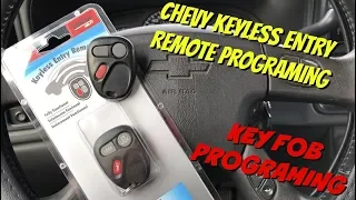 How To Program keyless Entry remote for GM / Chevrolet / GMC 1998-2006