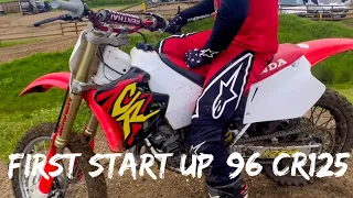 First Start and Ride on a restored 1996 Honda CR125