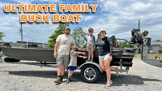 The ULTIMATE Family Duck Boat for Hunting and Fishing the Go Devil 1860 powered by FNR 40
