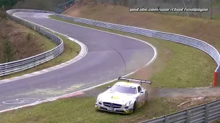 Nürburgring CRASH SLS GT3 AMG !!!!!!!!!!!!!!!!! hurt to watch