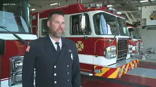 Volunteer firefighter honored for saving toddler from drowning