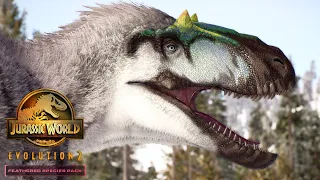 Yutyrannus in the SNOW  - Jurassic World Evolution 2 | Prehistoric Life [4K]