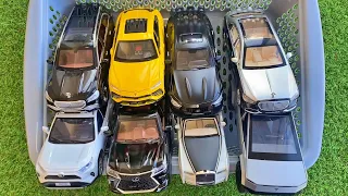 Box Full of Diecast Cars - Maybach, Lamborghini, Mercedes, Brabus Rocket, Tesla, Toyota, Lexus