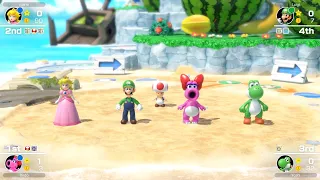 Mario Party Superstars #692 Yoshi's Tropical Island Peach vs Birdo vs Luigi vs Yoshi