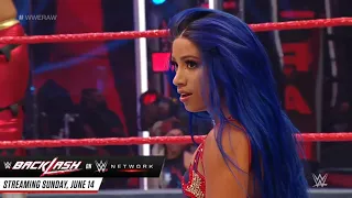 Asuka & Charlotte Flair vs. Sasha Banks & Bayley vs. The IIconics: RAW 8 JUNY 2020