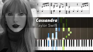 Taylor Swift - Cassandra - Accurate Piano Tutorial with Sheet Music