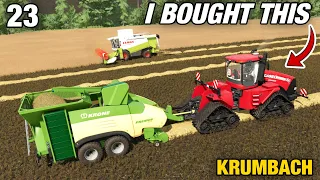 SPENDING ALL OUR MONEY ON A NEW QUADTRAC! | Krumbach | Farming Simulator 22 - Episode 23