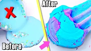 EXTREME SLIME MAKEOVERS! UGLY 1 Year Old Slime into NEW SLIME!