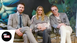 Ask Marvel: Chris Evans, Elizabeth Olsen, Paul Bettany — Marvel's Captain America: Civil War