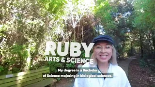 Ruby at UC - Studying Science at UC