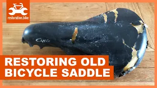 How to restore an old bicycle saddle