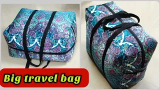 2 in1 बेग बनाएं आसान तरीके से ll how to make 2 in 1 bag at home.Diy big size travel bag