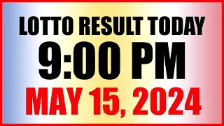 Lotto Result Today 9pm Draw May 15, 2024 Swertres Ez2 Pcso