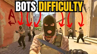 How to Change Bots DIFFICULTY in CS2 - Does it works? #cs2