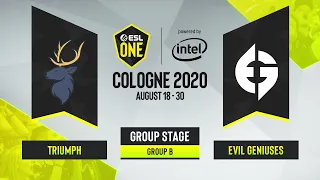 CS:GO - Evil Geniuses vs. Triumph [Inferno] Map 2 - ESL One Cologne 2020 - Group B - NA